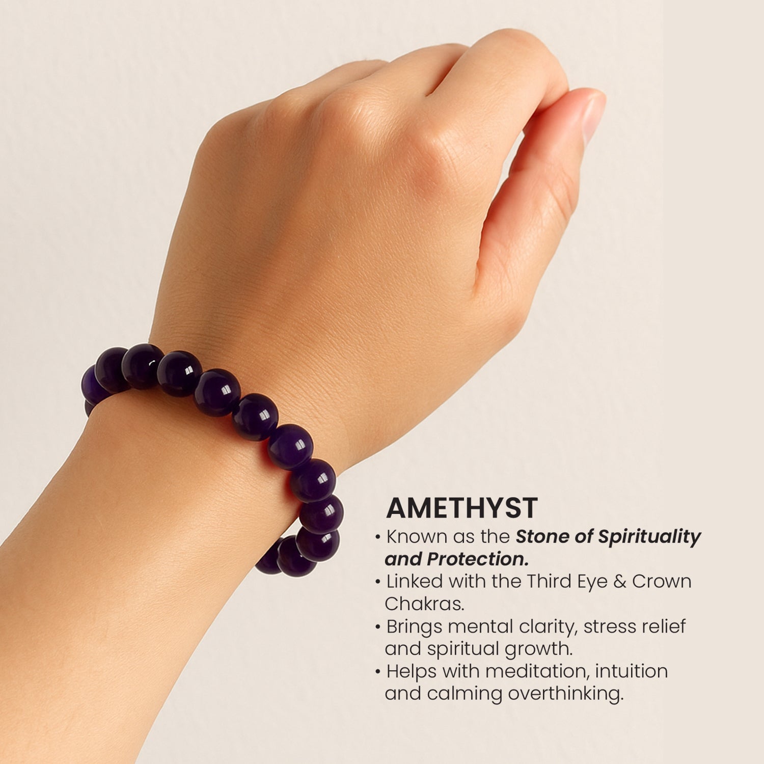 Stone of Spirituality - Amethyst Bracelet