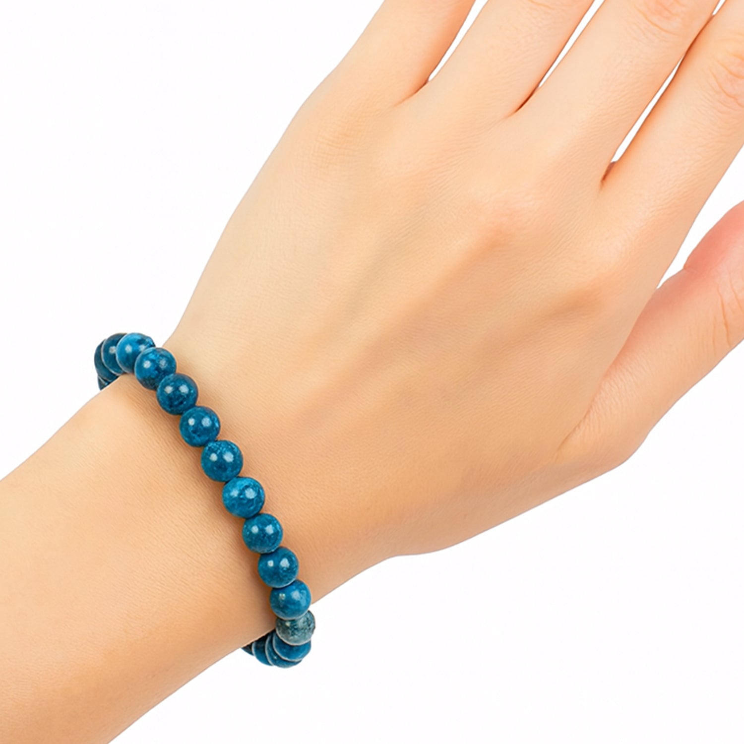 Stone of Manifestation - Blue apatite bracelet
