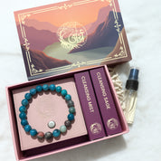 Stone of Manifestation - Blue apatite bracelet