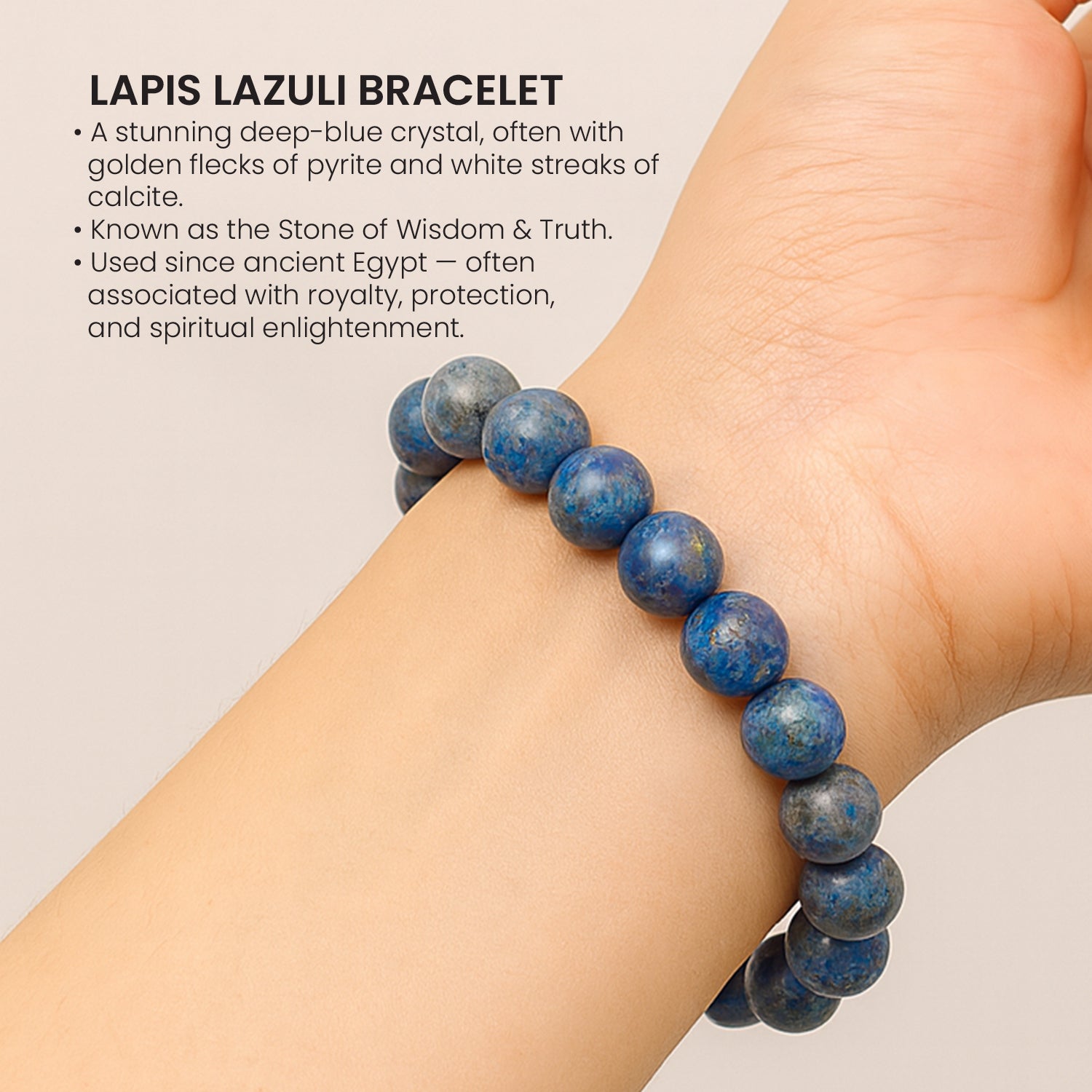 Stone of Wisdom - Lapix Lazuli Bracelet