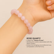 Stone of Unconditional Love - Rose Quartz Bracelet