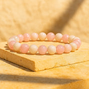 Stone of Love & Intuition - Rose quartz + Moonstone Bracelet