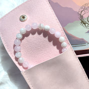 Stone of Love & Intuition - Rose quartz + Moonstone Bracelet