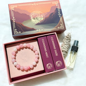 Stone of Love & Intuition - Rose quartz + Moonstone Bracelet