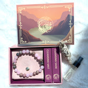 Stone of Emotional Healing - Rose Quartz + Rhodonite Bracelet