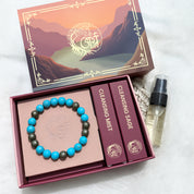 Stone of Luck & Prosperity - Turquoise + Pyrite Bracelet